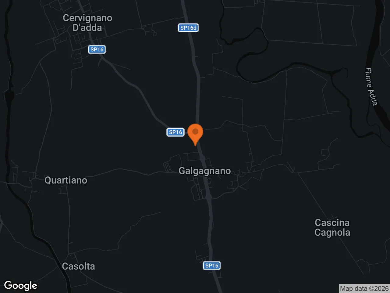 Mappa: IQONIC Sport Club, Via degli Artigiani 9, Galgagnano (LO)
